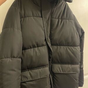 Boys Black Puffer Jacket-Old Navy